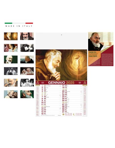 Calendari illustrati personalizzati San Pio