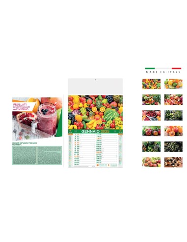 Calendari illustrati personalizzati Frutta&Verdura