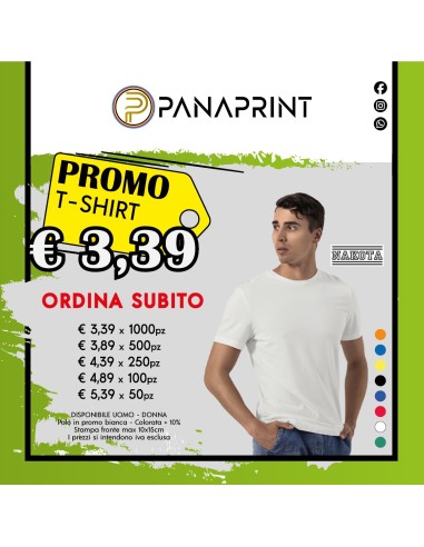 Prova Promo T-Shirt con Stampa Personalizzata - NAKOTA