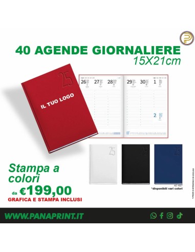 PROMO BOX Agenda giornaliera con Stampa Personalizzata