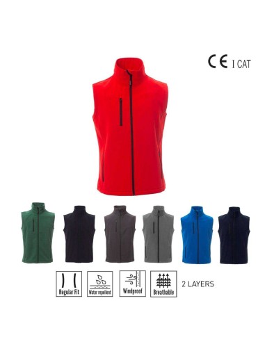 Gilet con zip completa da lavoro Glasgow Soft-Shell Uomo