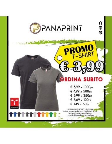 Promo T-Shirt con Stampa Personalizzata - Payper